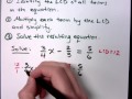 Using the Least Common Denominator