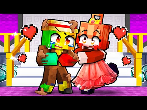 Un AMOUR Impossible entre un PAUVRE et une RICHE Princesse sur Minecraft !