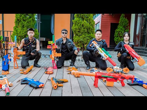 LTT Game Nerf War : Elite Squad SEAL X Nerf Guns Fight Mr Zero Warrior Couple Rescues Teammate!