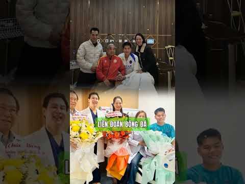 Trung vệ U23 Nguyễn Hiểu Minh chuẩn bị phẫu thuật dây chằng tại TP.HCM.