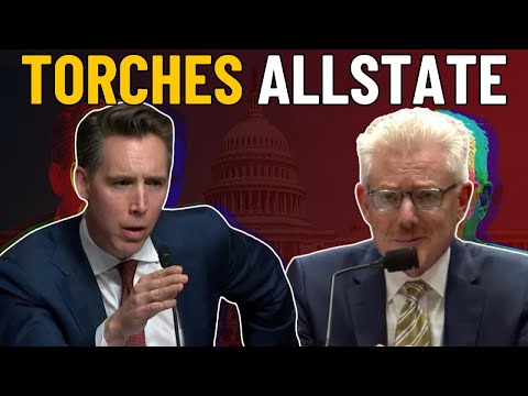 🔥 Hawley Absolutely Torches Allstate Insurance Exec