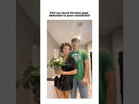 Prom transition!! 🥰 #ytshorts #shorts #prom #promdress #proposal #date #couple #couplegoals