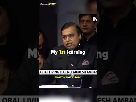 3 Lessons For New Generation - Mukesh Ambani ๐ธ๐๐ฏ