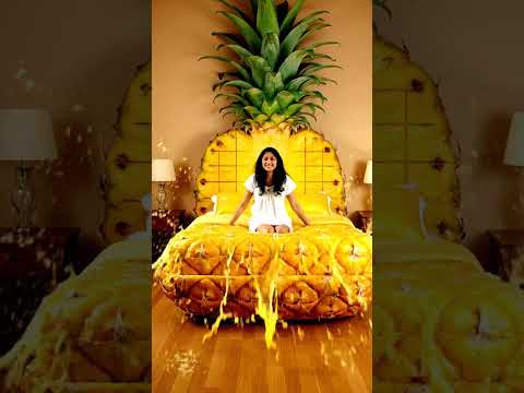 Jumping Into a Pineapple Bed ASMR #asmr #asmrvideo #asmrsounds