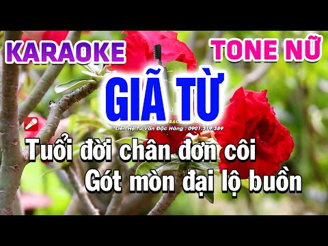 Giã Từ Karaoke Tone Nữ [Mi Thứ] Nhạc Sống Dễ hát – Karaoke Tú Anh