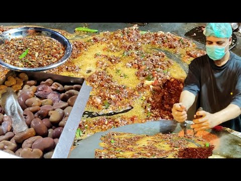 Master of KATAKAT Making | Pakistani Street Food - BUTTER GOAT BRAIN AND OFFAL STEW Katakat Karachi