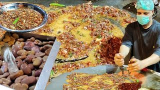 Master of KATAKAT Making | Pakistani Street Food - BUTTER GOAT BRAIN AND OFFAL STEW Katakat Karachi