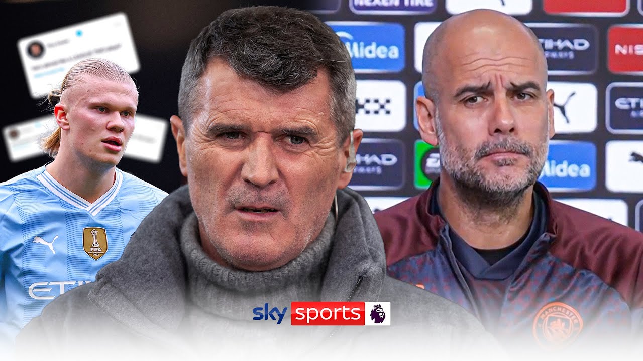 Pep Guardiola hits back at Roy Keane’s comments on Erling Haaland 😡