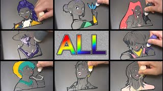 KPop Demon Hunters All Pancake Art -  Rumi, Zoey, Mira, Jinu, baby, Abby, Romance, Mystery
