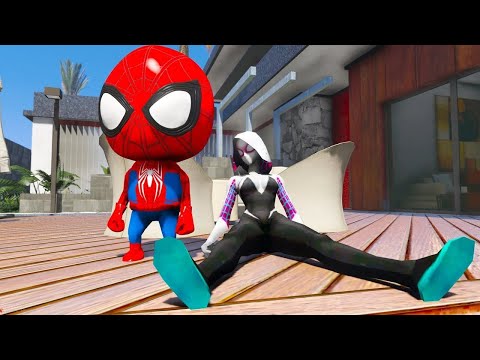 BEBÊ HOMEM ARANHA É ADOTADO PELA MULHER ARANHA NO GTA 5! NÃO PERCA ESSA AVENTURA!