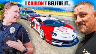 POLICE FOLLOWED My Lamborghini For MILES Then Did THIS?!