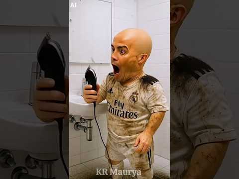 ronaldo cut all hair 😲. #shorts #ytshorts