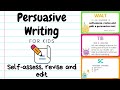 Self-Assessment and Revision in Persuasive Writing