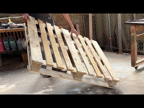 What Can You Do with an Old Pallet? Here's How He Does It!