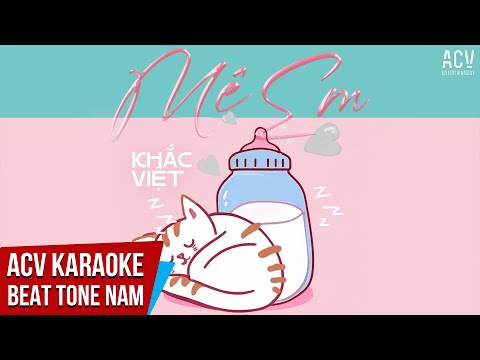 KARAOKE | Mê Em – Khắc Việt | Beat Tone Nam Chuẩn