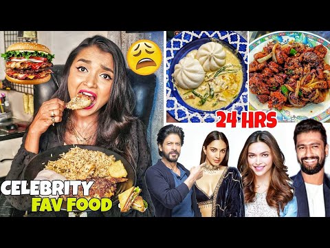 I ate Celebrity FAVOURITE FOOD for 24 Hours Challenge - Yakhni Polao & Ema Datshi - Food Challenge