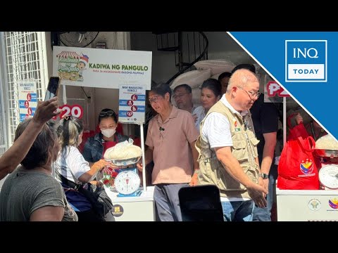 YouTube video thumbnail: Marcos Launches P20/Kilo Rice in Cavite