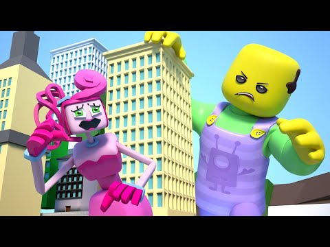 ROBLOX Brookhaven 🏡RP - FUNNY MOMENTS: The scary chase of Baby Noob | Roblox Animation