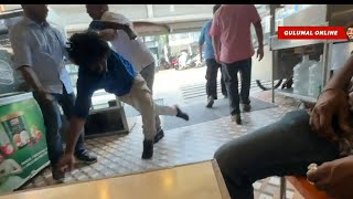 ഹോട്ടലിൽ ഭക്ഷണം കഴിച്ചിട്ട്‌ പ്ലാവില കൊടുത്തു ഇടി കിട്ടി| Prank On Hotel Owner| Gulumal Online Prank