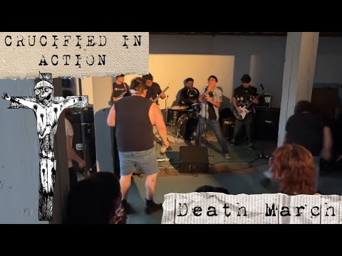 Crucified in Action - "Death March" Official Live Video - 2025