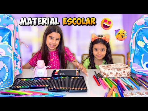 MATERIAL ESCOLAR 2025 Stitch e capivaras 🤩📚✏️