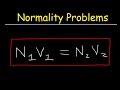 Neutralization Reactions and Normality
