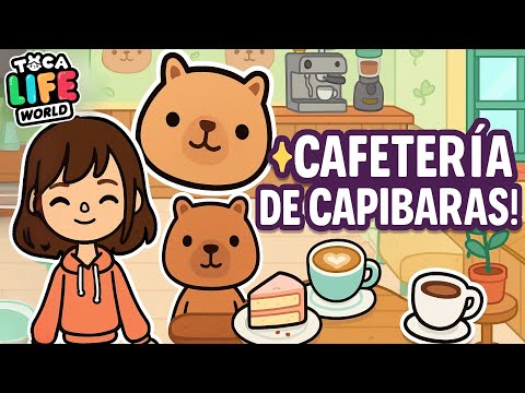 ☕🐾 ¡Construyo una CAFETERÍA de CAPIBARAS en Toca Life! 🐹✨ ¡Demasiado CUQUII!