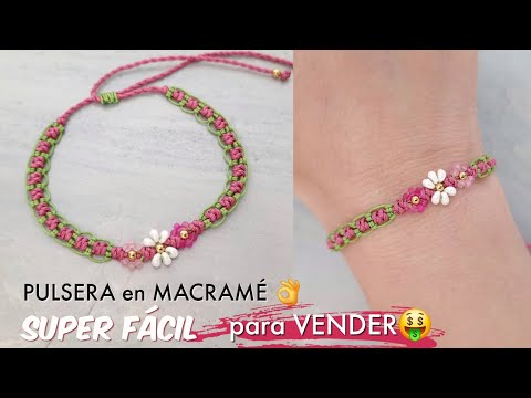 😍 Haz PULSERAS en MACRAMÉ con un toque ÚNICO! MACRAMÉ para PRINCIPIANTES | Nudo serpiente