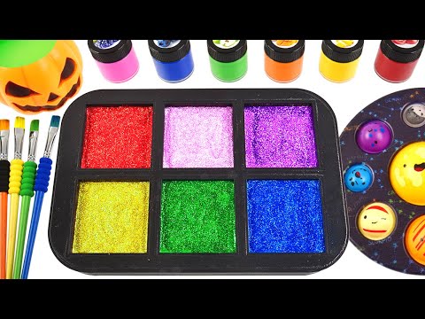 Satisfying Video | How To Make Rainbow Lollipops into Paint Balls Cutting ASMR RainbowToyTocToc