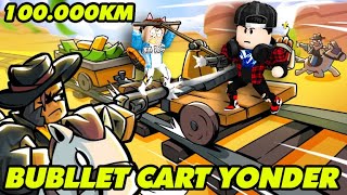 VAMY VÀ 100.000KM TRÊN XE TẢI ĐẠN CHỐNG LẠI BỌN CAO BỒI HUNG ÁC | Roblox Bullet Cart Yonder
