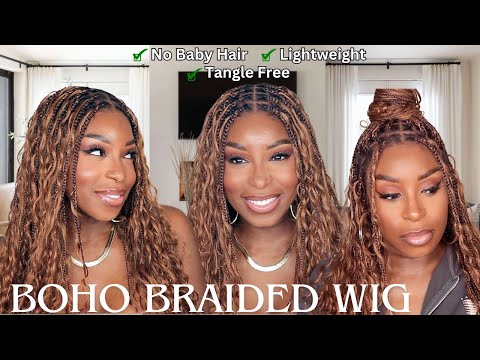 Game Changer! Boho Braided Wig Ft. AMAZON JALIZA Braids