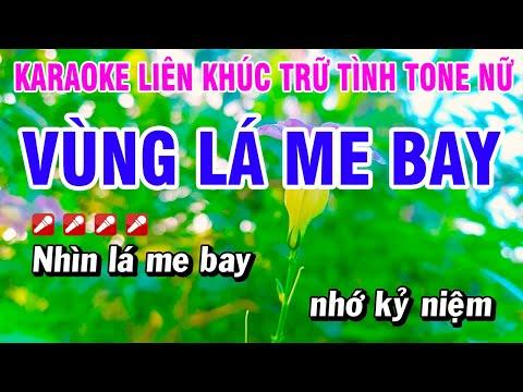 Karaoke Liên Khúc Trữ Tình Tone Nữ Nhạc Sống Dễ Hát – Vùng Lá Me Bay | Hoài Phong Organ