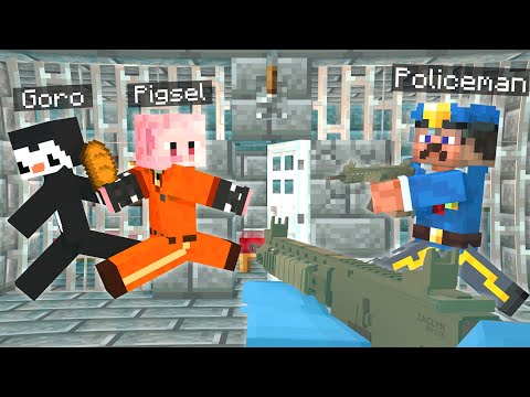 This is THE MOST EPIC JAILBREAK EVER! PIGSEL IS NO ORDINARY PIG ? Goro's Escape!