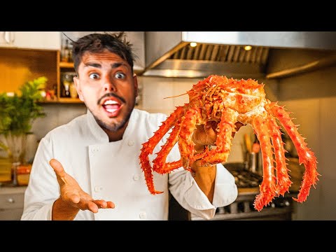 FIZ UM KING CRAB GIGANTE NO ALMOÇO PROS MEUS AMIGOS 🦀🦀🦀🦀