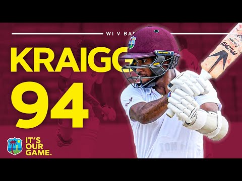 Captain Kraigg 🫡 | Brathwaite Hits Brilliant 94 In 400-Minute Innings | West Indies v Bangladesh