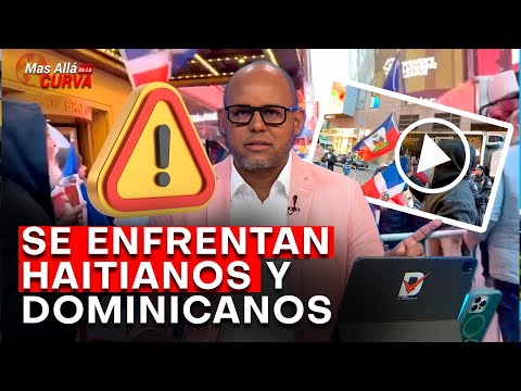 #Video🚨 Peligro ⚠️ enfrentamiento entre Haitianos y Dominicanos frente al consulado de Nueva Yor