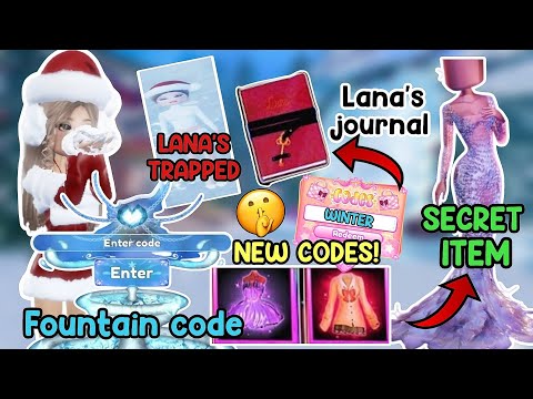 *SECRETS* YOU MISSED IN THE DRESS TO IMPRESS WINTER UPDATE! FOUNTAIN CODE, HIDDEN LOCATIONS AND MORE