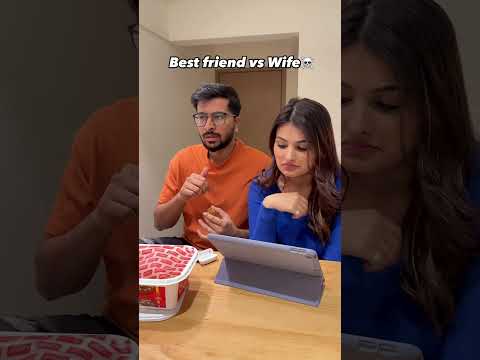 Best friend vs wife☠️ #ytshorts #shortsviral #shorts #shortsfeed #husbandwifecomedy #treding