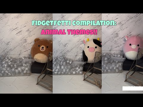 ASMR Mystery Scoop Compilation: Animal Themed Fidgetfetti (5 Full Videos)