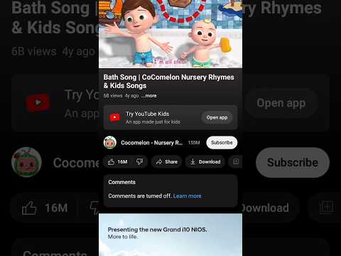 Cocomelon Popular Bath Song Short Video😯 | Kids Songs | Cartoon #viral #shorts
