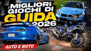 Migliori GIOCHI di GUIDA di Auto e moto | 2026 Pc Xbox Ps5