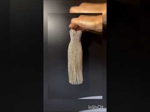 Party dress for Barbie 👗| #partywear #new #shortsfeed #trending #youtubeshorts #love