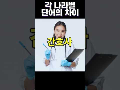 각 나라별 단어 차이