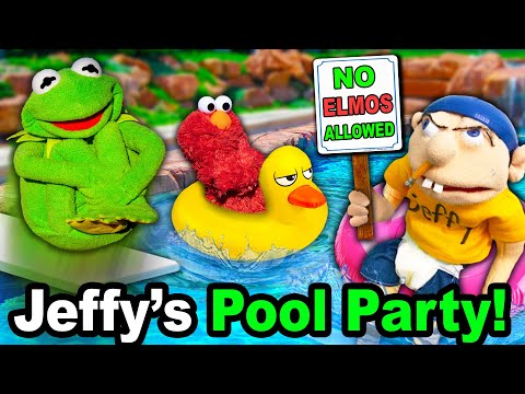 Kermit the Frog and Jeffy's Pool Party! (No Elmos Allowed)