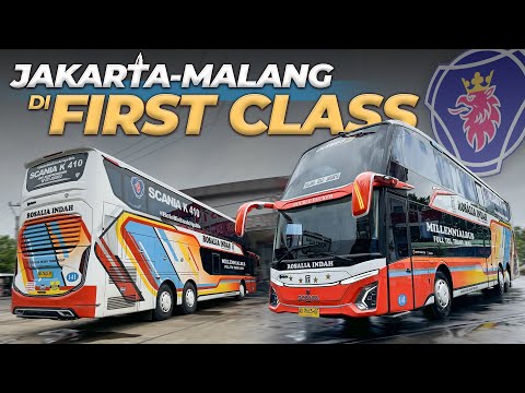 NAIK JETBUS 5 PERTAMA ROSALIA INDAH ‼️ Double Decker Scania Poris - Malang #1