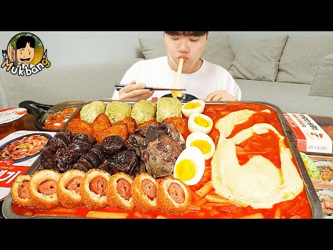 ASMR MUKBANG 편의점 핵불닭 미니!! 떡볶이 & 핫도그 & 김밥 FIRE Noodle & HOT DOG & GIMBAP EATING SOUND!