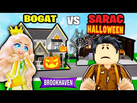 BOGATA vs SARAC de HALLOWEEN 👻🎃 (Brookhaven Roblox)