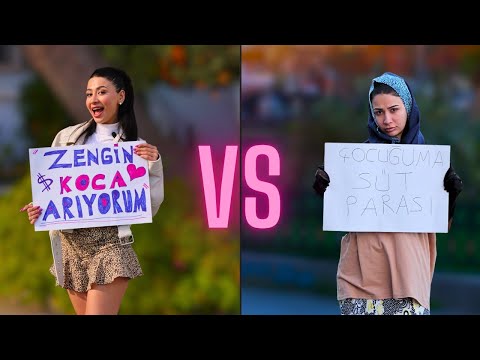 ZENGİN KOCA ARAYAN KIZ vs SÜT PARASI İSTEYEN ANNE !! SOSYAL DENEY