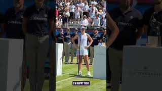 We think Iga Swiatek’s grass szn is turning out pretty good 😜🌱 #wta #tennis #wimbledon #sports