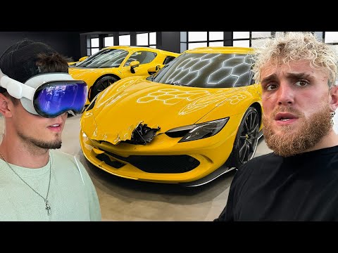 He Crashed Into My Ferrari Using The Apple Vision Pro!